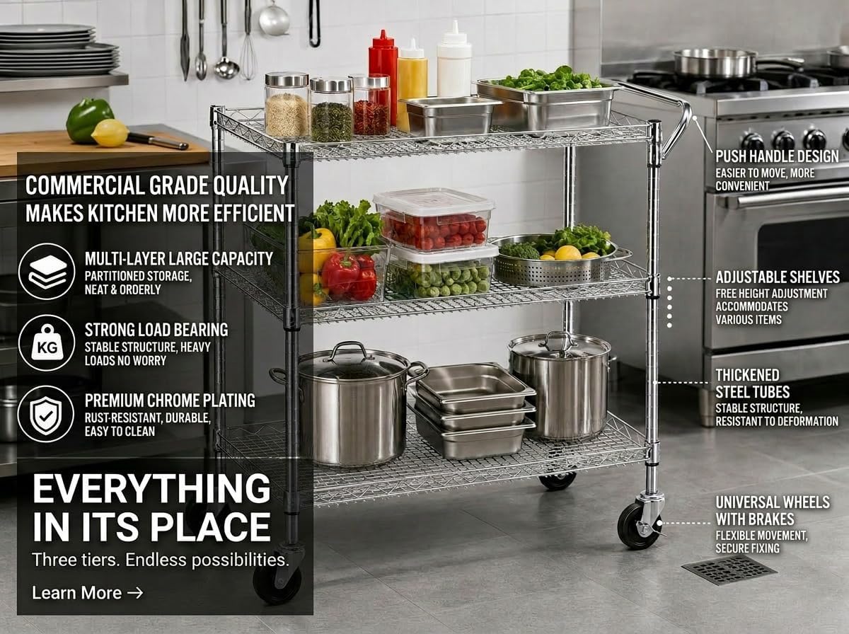 Robuuste, op wielen bewegende  - Commercial Kitchen And Bar recensie en prijs